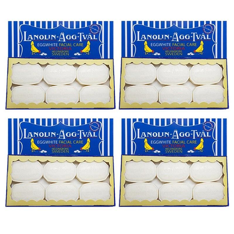 Victoria Sweden New Sweden Egg Pack Cleansing Soap, 50g X 24 Pcs