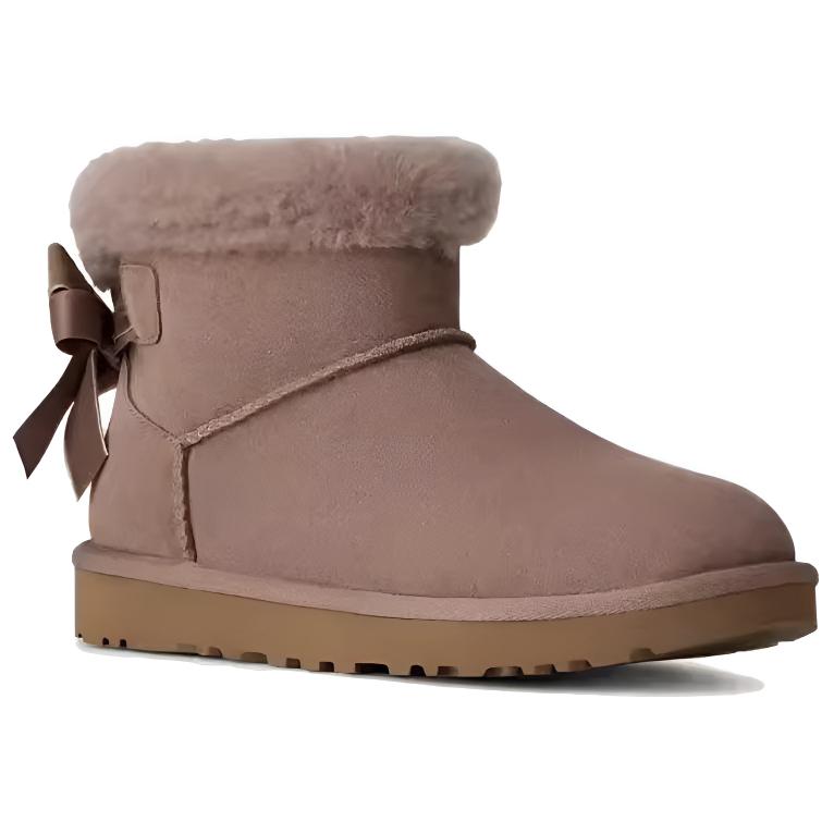 UGG  Mini Bailey Mixed Bow Caribou Women Sneakers Brown 1178790-CRBO