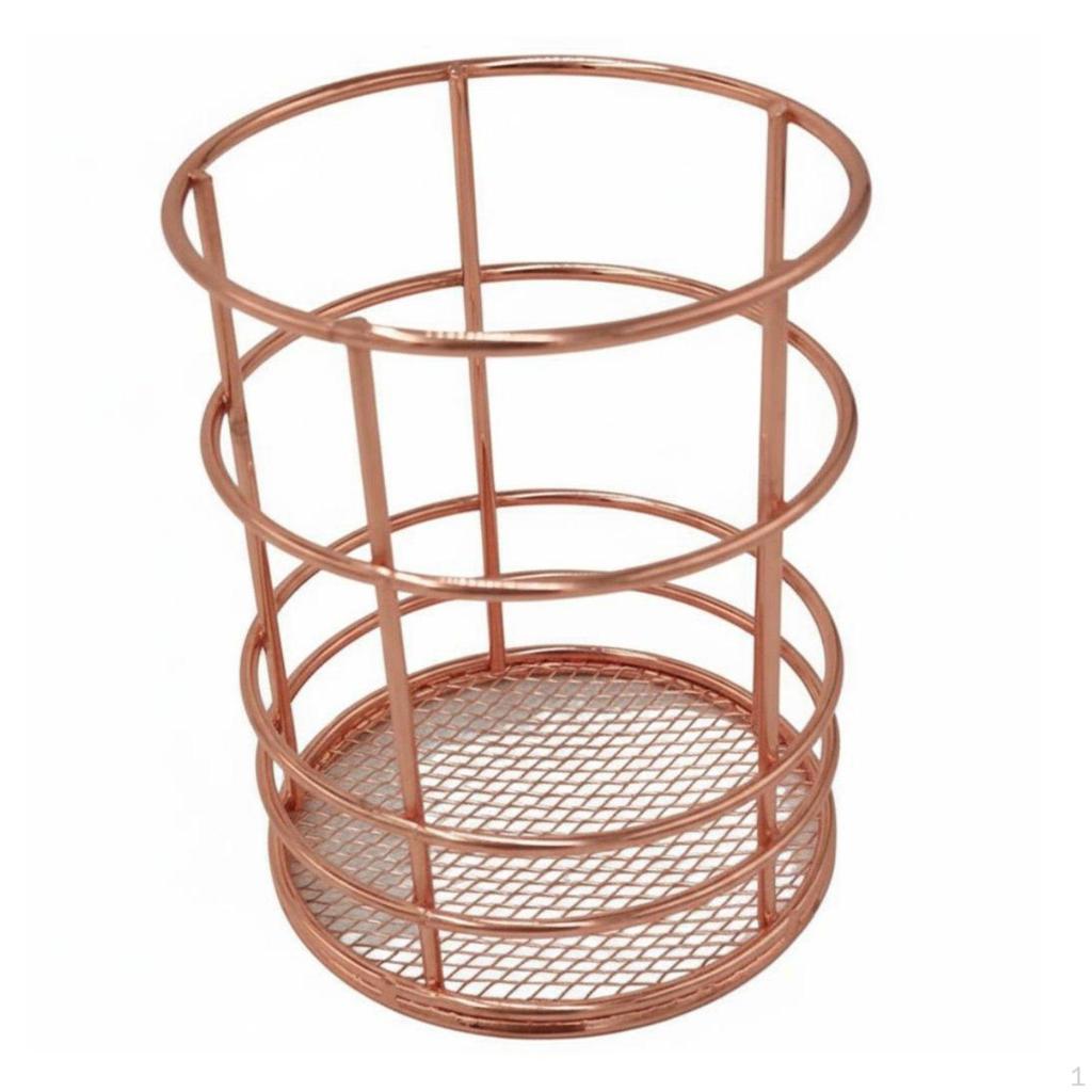 Nordic Aesthetic Stationery Holder Wrought Iron Crafted Metal Wire Pencil Cup MultiFunctional