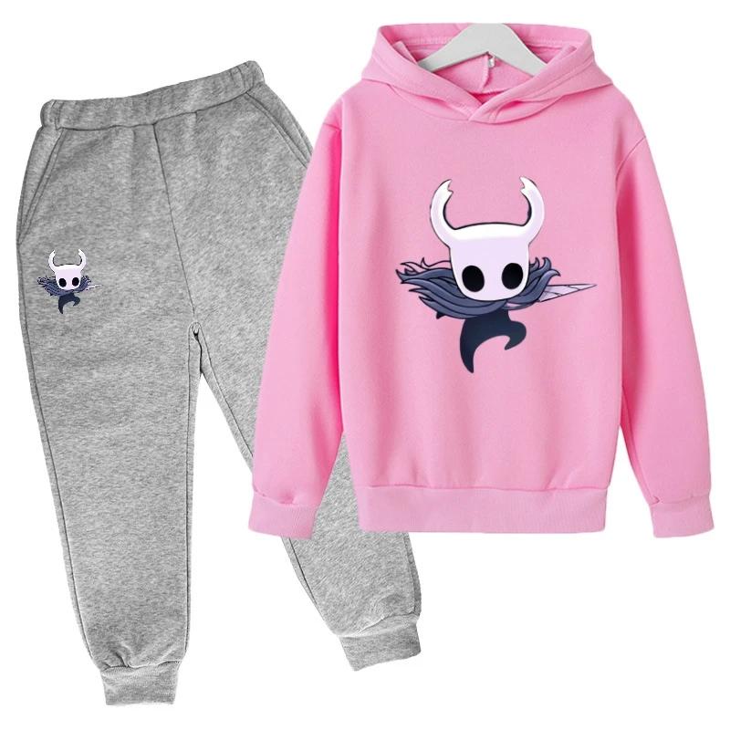 Children Fashion New Popular Hot Game Hollow Knight Kids Hoodies Personality Anime Hoodie Harajuku Sweatshirts Boy Sets