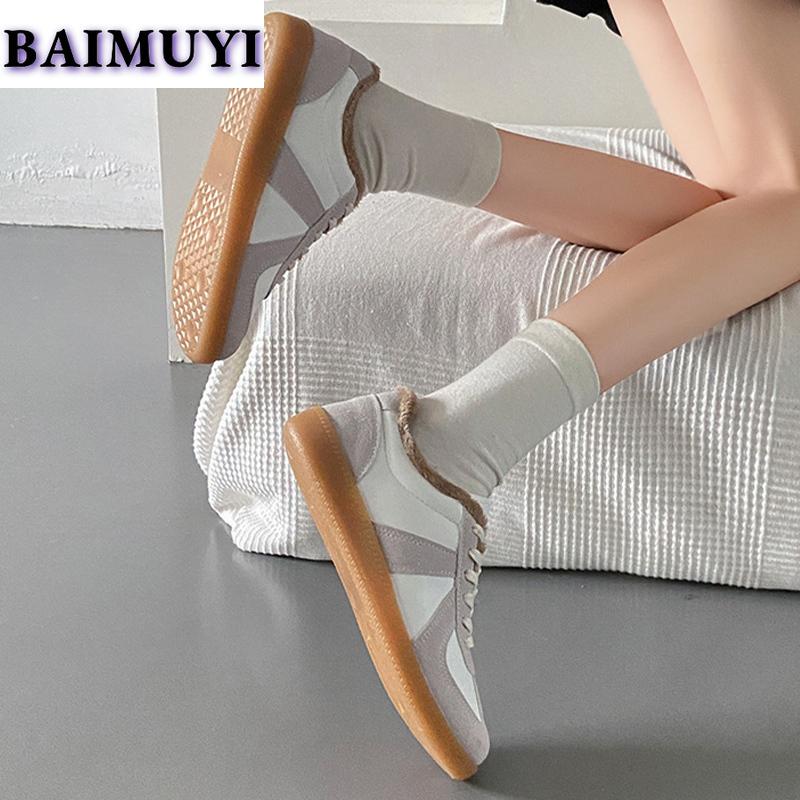 fashion Women Flats Sneakers Fur Warm Shoes 2025 Trend Short Plush Winter New Running Sport Boots Designer Casual Walking Mujer Zapatos