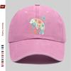 Pc Floral Manatee Fresh Cartoon Print Baseball Cap Travel Leisure Printed Sun Hat Party Decorative Hat Multiple Colors Avail