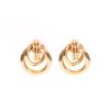 Geometric Twisted Metal Tube Women's Stud Earrings