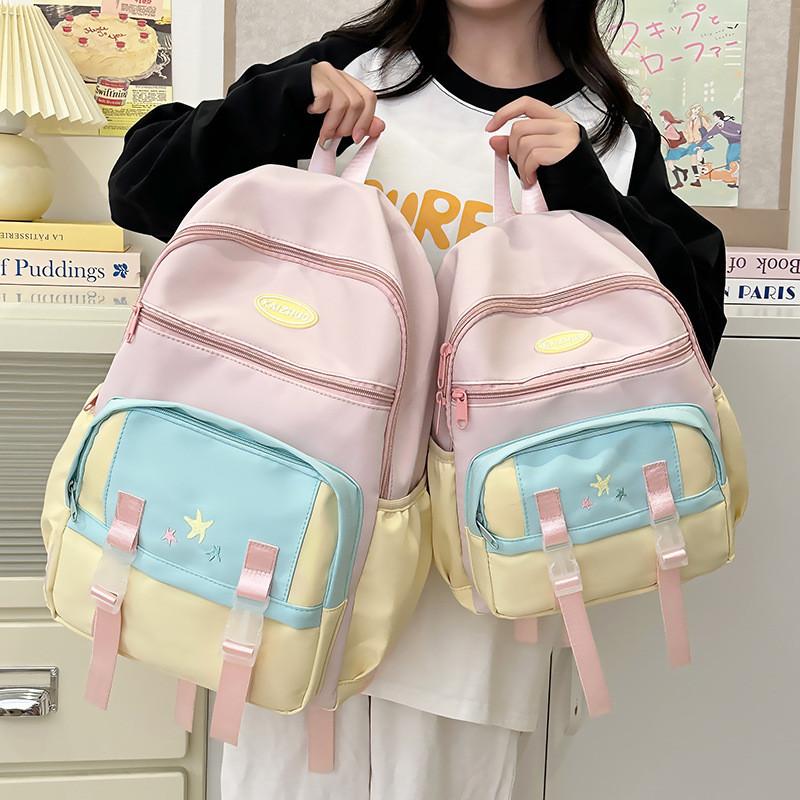 Trendy Lightweight Nylon Backpack For Girls And Boys Ideal For School Use