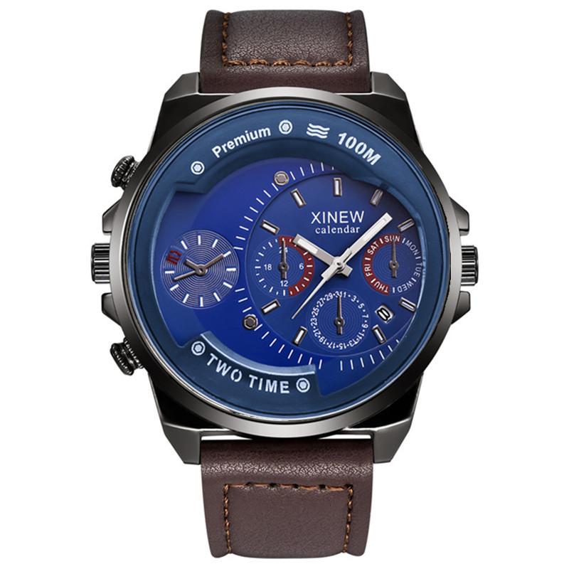 Watch Men's Belt Gift Simple Calendar Quartz Watch