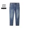 HLA SPRINTING SMILE Series Men's Loose Fit Jeans