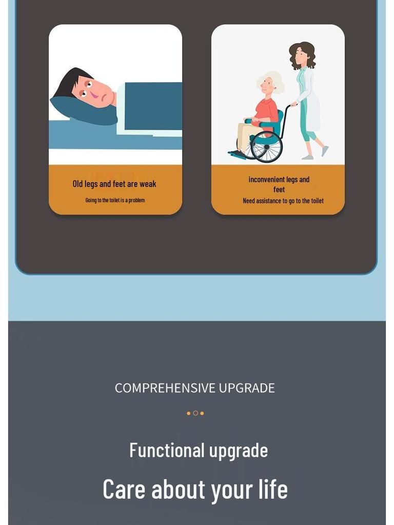 Portable Toilet Chair with Armrests for Elderly, Indoor Use, Bedside Commode for Pregnant Women.