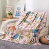 Peter Rabbit Printed Flannel Blanket, Soft Throw for Bedroom Sofa, Washable, Fan Merchandise, Great Gift.