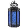 Large Black Metal Decorative Moroccan Lantern Candle Holder Lamp - Indoor/Outdoor, Home Decor, Patio, Weddings, Christma