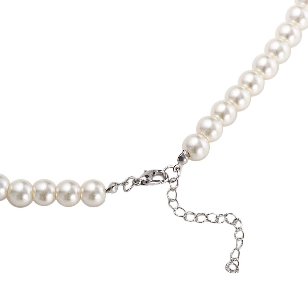 Luxury Sweet Korean Style Long Necklace Clavicle Chain Imitation Pearl Sweater Chain Women Choker