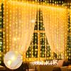 LED Copper Wire Curtain String Lights 3x3m Remote USB Powered Dorm Window Decor
