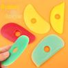 3/4/5/6/7/8/10Pcs  Soft Rubber Solid Color Set, Ceramic Soft Rubber Scraper Tool Set Ceramic Carving And Shaping Tools, Diy Clay