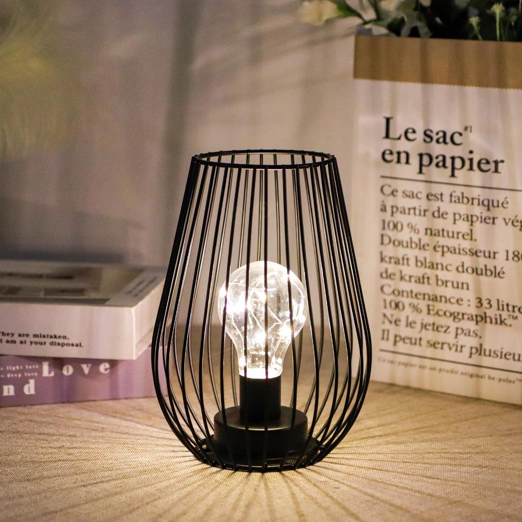 TRIROCKS-style Metal Table Lamp, Popular, 21cm Tall, Stylish, Indirect Lighting, Antique-inspired, Perfect for Rooms, Bedrooms, Offices,