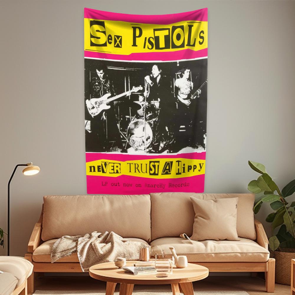 One Of The Influential Punk Band Tapestry Rock Music Home Decor Aesthetics Large Fabric Wall Hanging Dormitory Decoration
