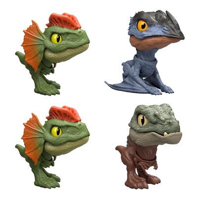Mattel Jurassic World Chewy Dinosaur Collection D Kids 4 Mini Box Ages 4 and Assortment, Figures, Figures, Set, Up, Multi-Purpose, 986D-JDC39