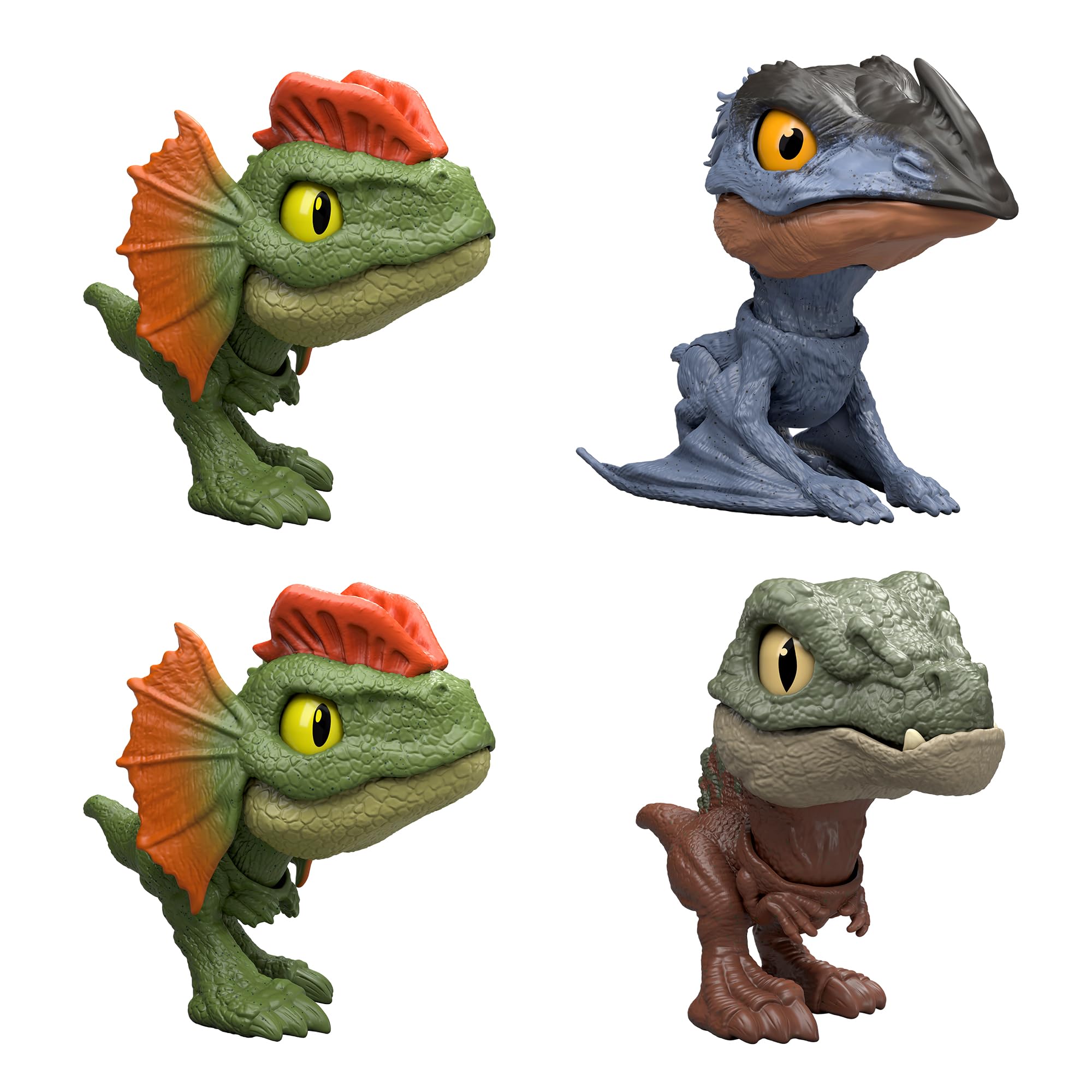 

Mattel Jurassic World Chewy Dinosaur Collection D Kids 4 Mini Box Ages 4 and Assortment, Figures, Figures, Set, Up, Multi-Purpose, 986D-JDC39