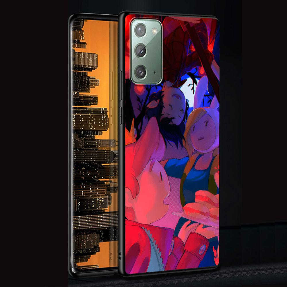 Adventure Fionna & Cake Time Case for Samsung Galaxy Note 20 Ultra 10 Plus 9 8 TPU Phone Cover 10 Lite Black Soft Shell Funda