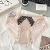 Ladies Summer New Sexy Lace Clash Color Eyelash In Waist Triangle Briefs
