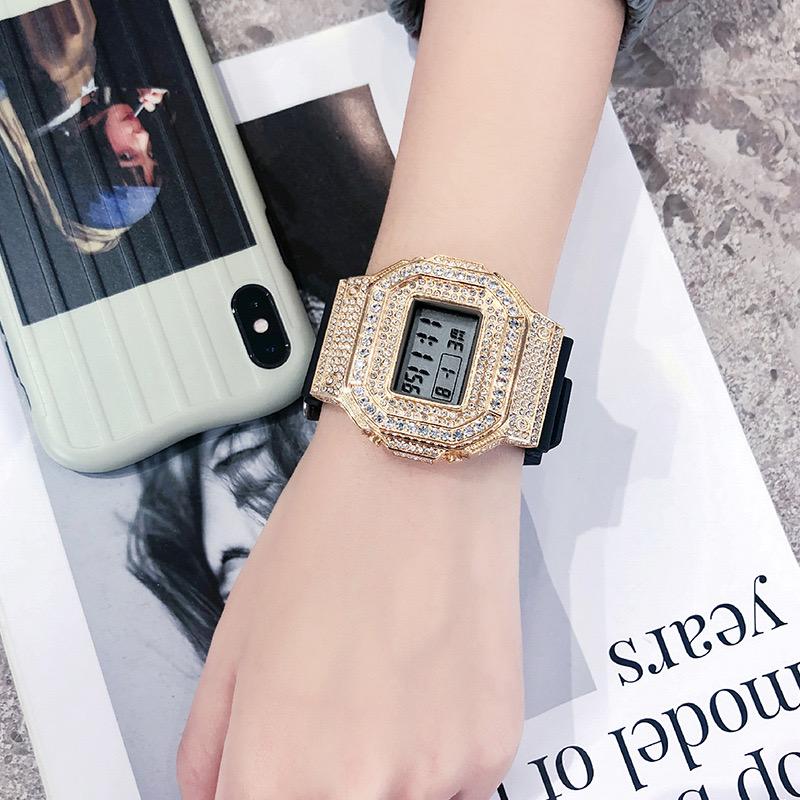 Мужчины Женщины Цифровые Часы С Подсветкой Недели Отображение Даты Циферблат Цифры — фото 5