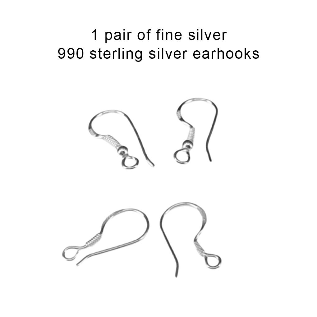 1 Paar Damen Silber Ohrhaken Mode Ohrschmuck Herstellung Zubehör Haken Zubehör Zuhause Professionell