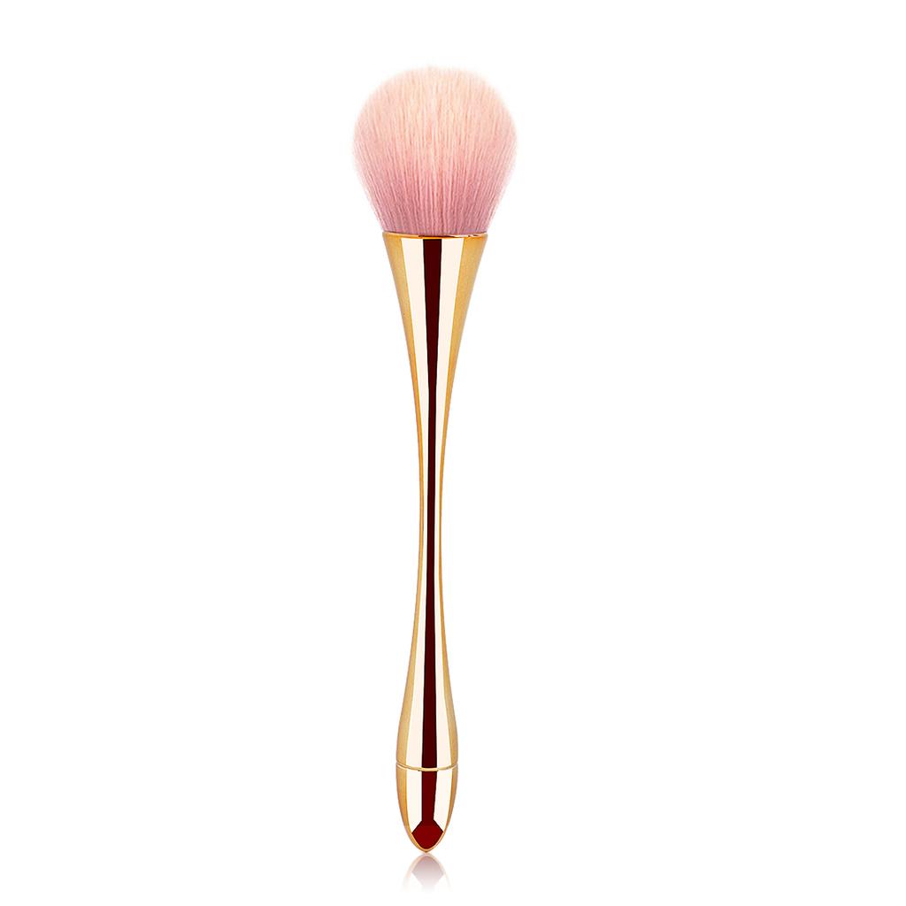 1 pièce Brosse à poussière pour ongles Taille fine douce Nettoyage de la poussière Nettoyant Nail Art Dissolvant Pinceau à poudre Maquillage Outils Stylo Manucure Coloré