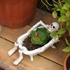 Skeleton Flower Pot Resin Skeleton in Home Decor Planter for Plant Pot Gothic Succulents Halloween