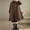Autumn Spring Winter Cotton Padded Oversized Vintage Plaid Outerwears Women Casual Loose Jacket Coat