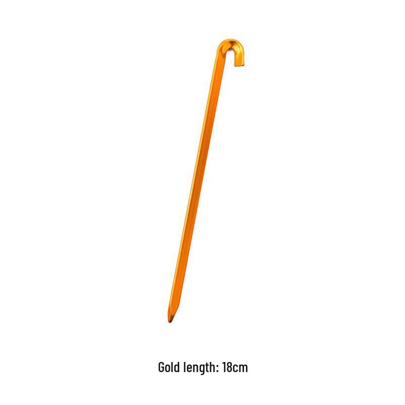 

Heavy Duty Outdoor Steel Tent Pegs for Camping & Beach - Thickened, Lengthened, Ideal for Snowy Grounds