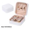 1pcs Portable Jewelry Storage Box Home Travel Earrings Necklace Ring Jewelry Box Mini Layered Jewelry Display Case