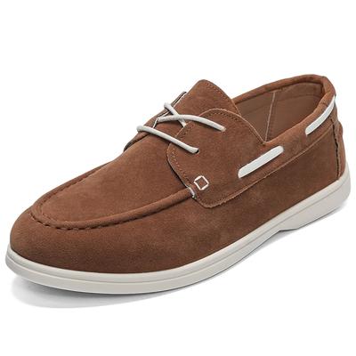 Suede Leather Loafers Luxury Mens Casual Shoes Business Shoes Soft Male Driving Shoe Comfortable Moccasins Plus Size Men Shoes