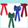 Vibrant 60cm Red Plush Christmas Bow For Eye-catching Tree Holiday Decor