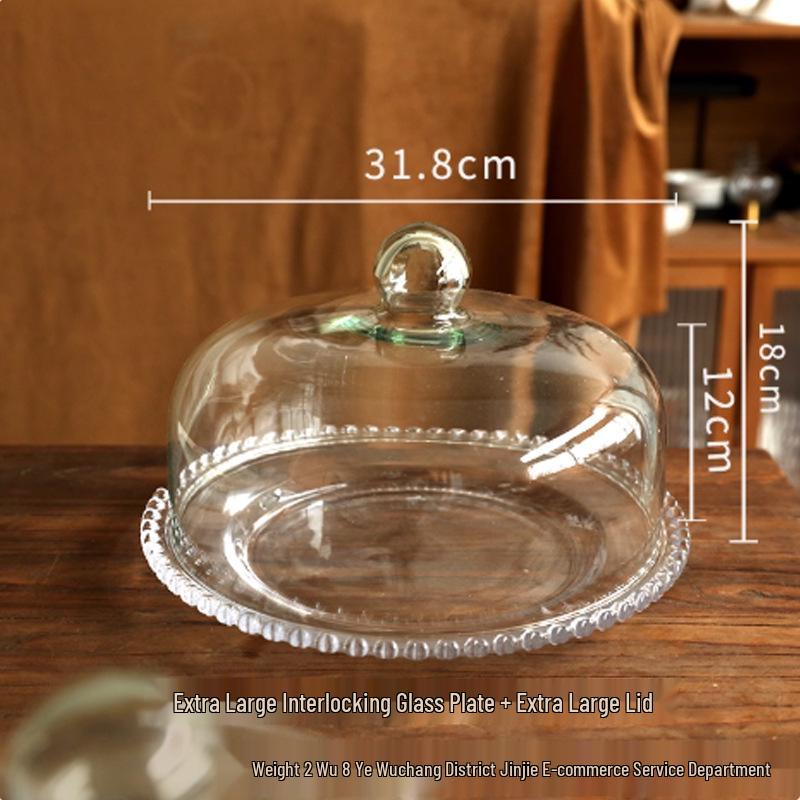 Nordic Minimalist Glass Cake Stand with