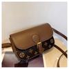 Spring and summer new bag retro printed small square bag fashion explosion popular women's bag shoulder messenger bag