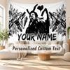 Wandbehang mit individuellem Namen, Dekorative Hintergrund-Tapestry von The Weeknd für Wohnheim, Zuhause