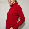 Women's Slim Fit Knitted Cardigan Sweaters Zip Up Long Sleeve Sweater Cardigans Casual Cozy Fall Knit Stand Collar Sweater Jackets Outwear for Women