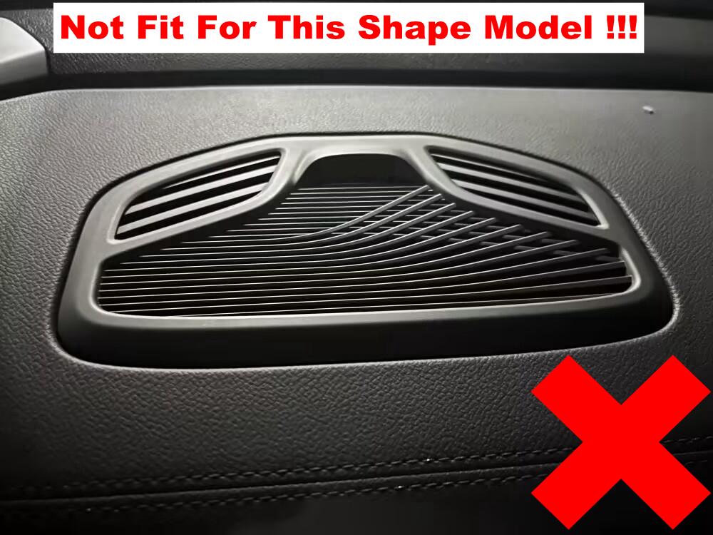BGY1 Stainless Steel Dashboard Speaker Tweeter Loudspeaker Decor Cover Trim Car Accessories Fit For Renault Grand Koleos 2024 2025