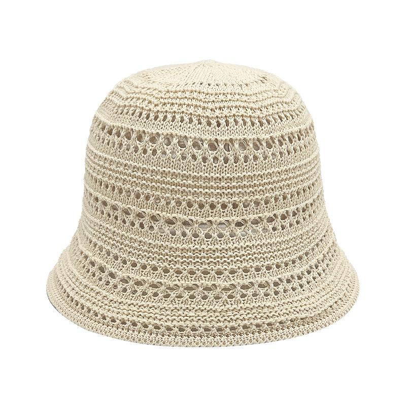 Spring and Summer Hollow Breathable Fisherman Hat Retro Mesh Cool Sun Protection Hat Casual Basin Hat