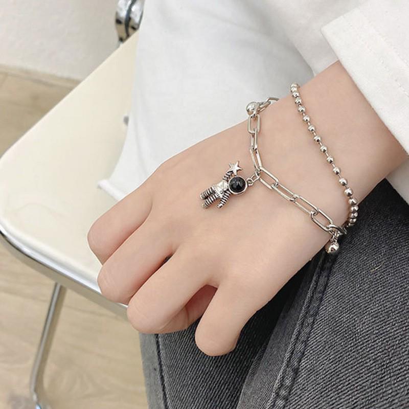 Armband mit Diamant-Schmetterling im koreanischen Stil für Damen – Trendiges schlichtes Design für Studentinnen und Freundinnen