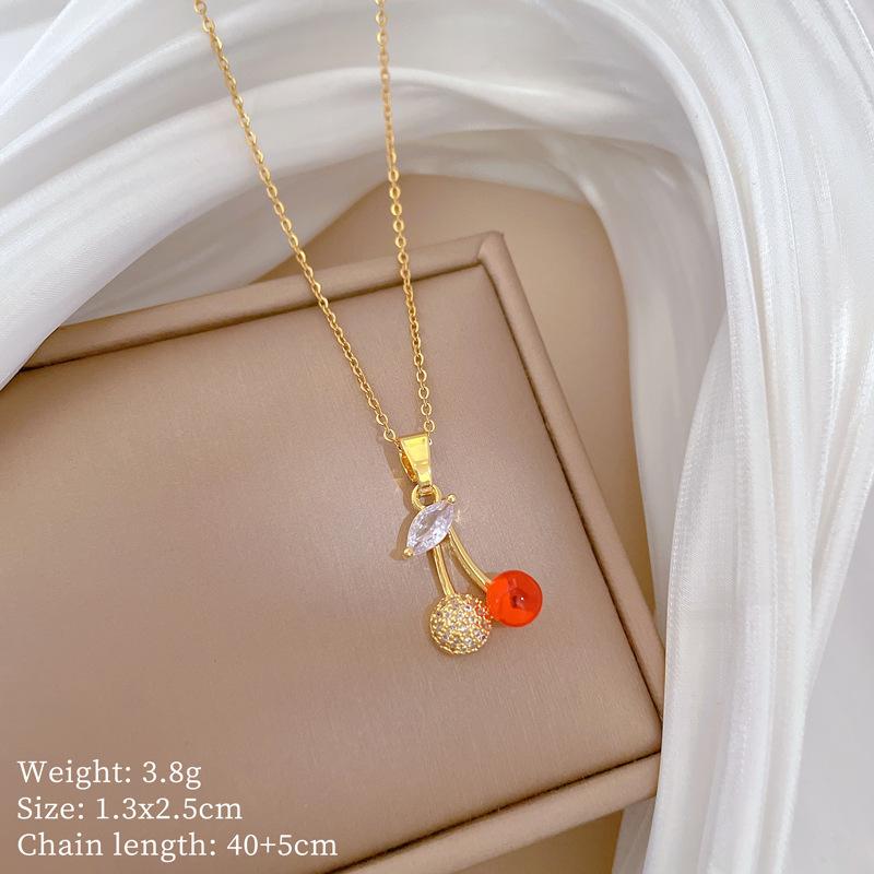 Light Luxury Moon Full Of Diamonds Micro-Inlaid Design Temperament Shining Necklace Female, Simple Pendant