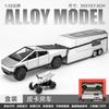 1:32 Tess Trailer Car Alloy Car Model Table With Ornaments Children's Toys