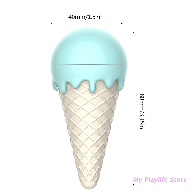 Funny Ice Cream Catnip Balls Toy for Cats Rotatable Edible Balls Healthy Self-Adhesive Catnip Ball Natural Plants Ingredients