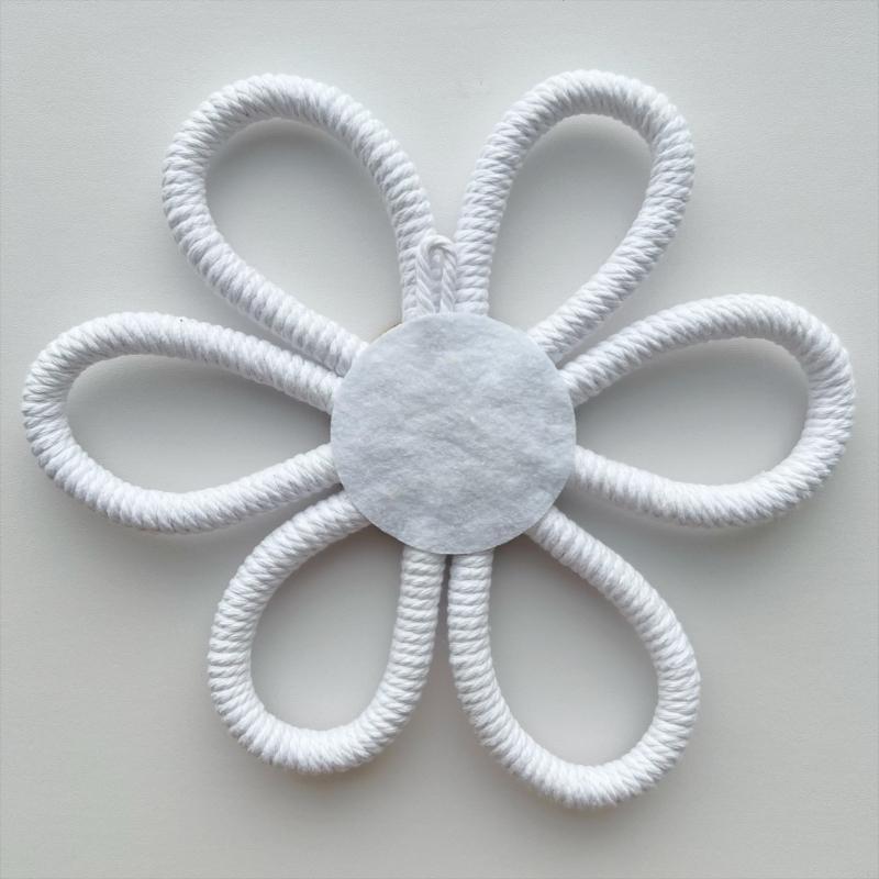 62KD 4PCS/Set Flower Wall Hanging Nursery Decoration Wall Hanging Rope Flower Set