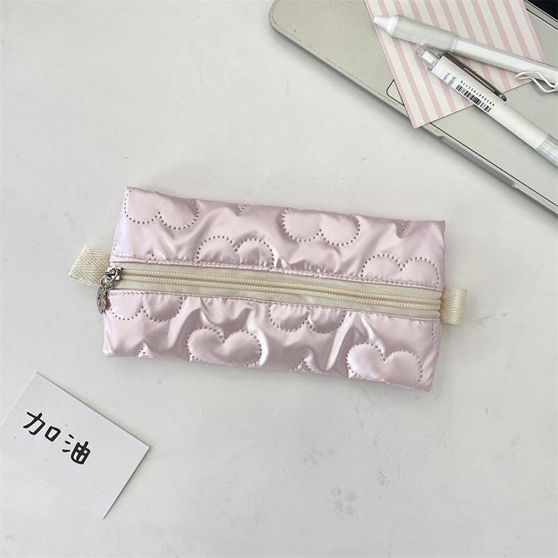 

Ins Style Bowknot Pencil Case Multi Functional Makeup Bag Stationery Organizer Storage Bag Student Pen Bag