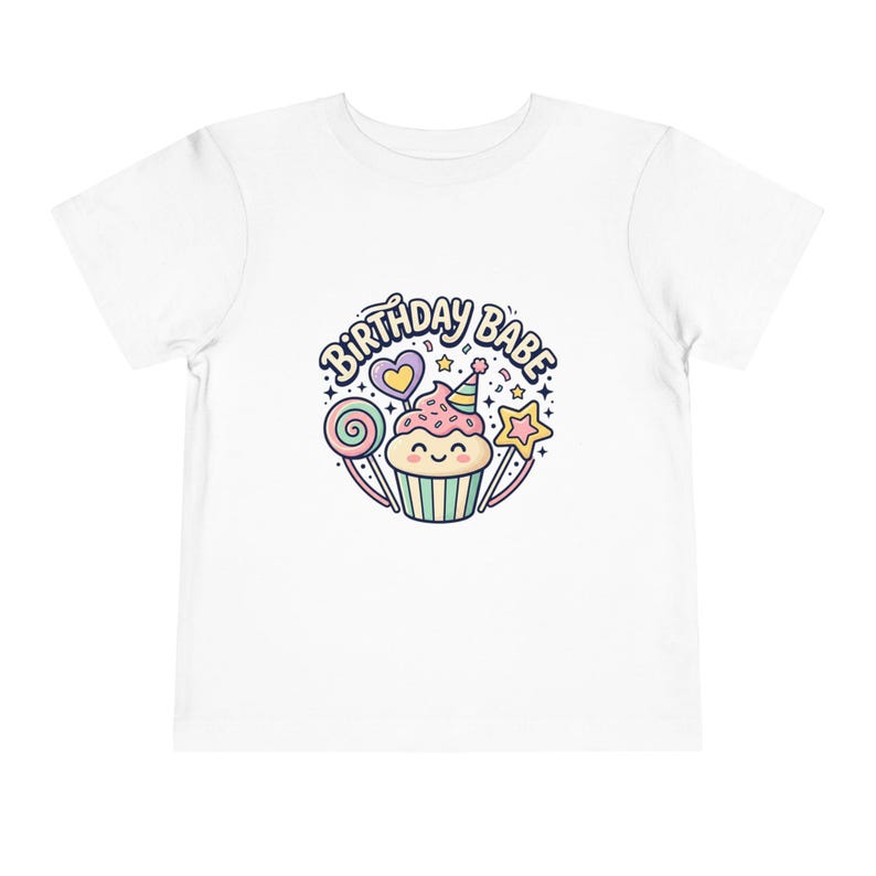 Birthday Babe cupcake tee | Toddler Tee 130