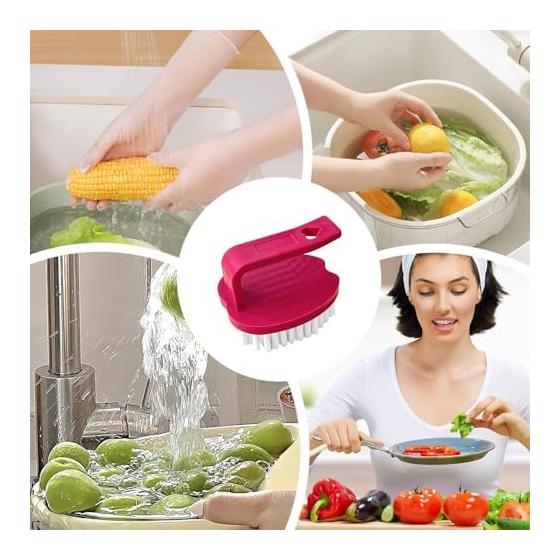 Vegetable Washing Brush | Brush Cleaner with Non-slip Handle - Multifunctional Kitchen Goods | For Cleaning Vegetables Potatoes Eggs Food Dishes Pots