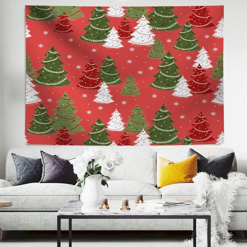 Christmas Balls And Snow Wall Hanging Tapestry Christmas Wall Hanging Tree Wall Hanging Gorgeous Christmas Tree Fireplace Gifts