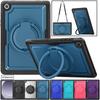 Для Samsung Tab A9 8.7 SM-X110 A9+ A11+ Plus 11 дюймів SM-X230 X210 X130 Чохол для планшета з кільцем-підставкою та ремінцем Ударостійкий Броня Funda