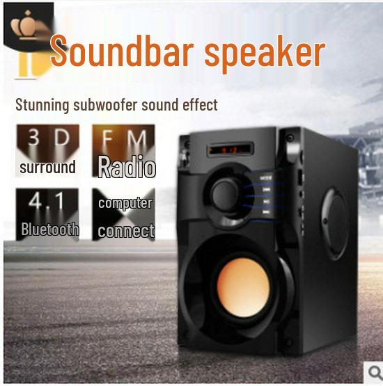 Wireless Smart Subwoofer Bluetooth Speaker, Portable Outdoor Sports & Dance Speaker