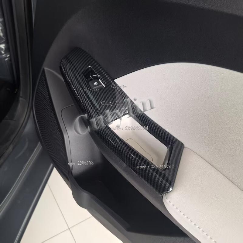 LHD RHD for MG3 MG 3 Hybrid 2024 2025 ABS Carbon Window Switch Front Water Cup Holder Gear Shift Panle Interior Accessories VV222