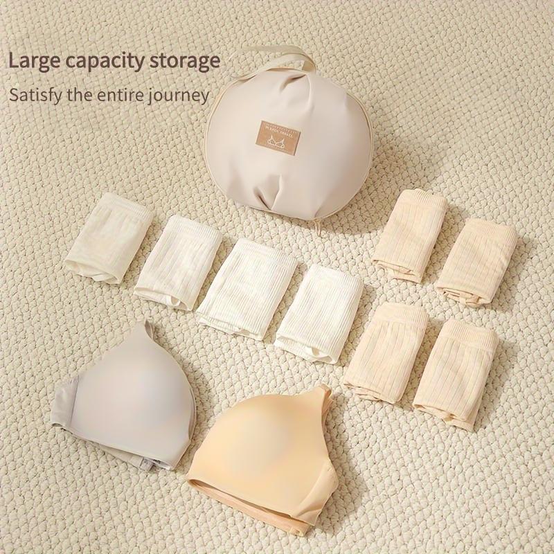 1PC Space-saving Ultra Light Underwear Privacy Travel Multi-functional Organizing bag Aesthetic Polyester Portable Storage Bag